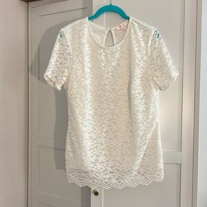Teddi Rose White Lace Shirt